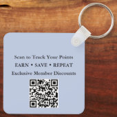 QR Code Loyalty Card Replacement  Sleutelhanger (Achterkant)