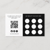 QR code Loyalty Kaart Logo Social Media Iconen (Achterkant)