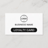 QR code Loyalty Kaart Logo Social Media Iconen (Voorkant)
