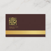 QR Code Luxe Bordeaux Vastgoedmakelaar Visitekaartje (Achterkant)