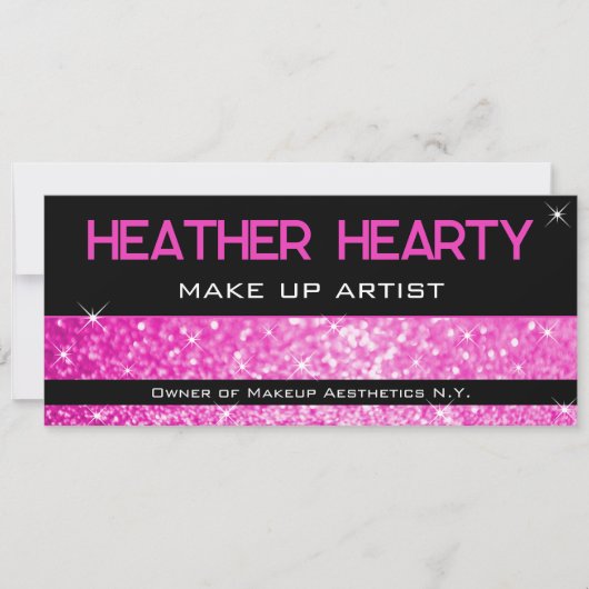 QR Code Luxe Hot Pink Meisje Neon Cadeaubon (Voorkant)