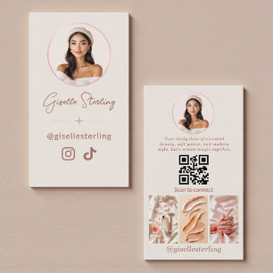 QR Code Luxe Moderne Social Media Influencer  Visitekaartje