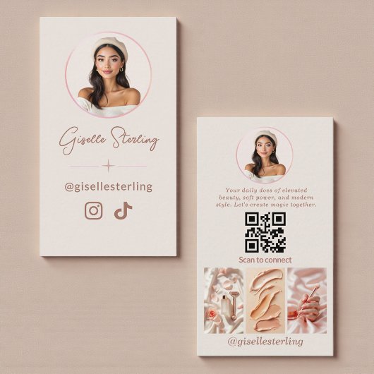 QR Code Luxe Moderne Social Media Influencer  Visitekaartje