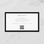 QR-code Luxury Minimalistisch Visitekaartje (Achterkant)