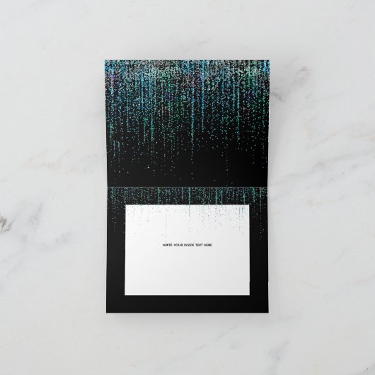 QR-code Maaltijdkeuze Modern RSVP Edgy Turquoise G (Binnen)