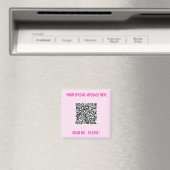 QR Code Magnet Jouw tekst Special Surprise Cadeau (Insitu (Vaatwasser))