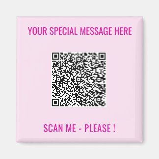 QR Code Magnet Jouw tekst Special Surprise Cadeau