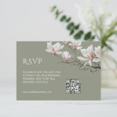 QR-code | Magnolia Bijkaart Informatiekaartje (Staand voorkant)