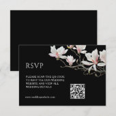 QR-code | Magnolia Bijkaart Informatiekaartje (Voorkant / Achterkant)