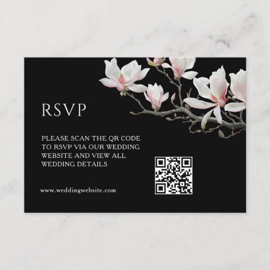 QR-code | Magnolia Bijkaart Informatiekaartje (Voorkant)