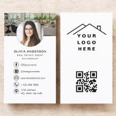 QR-code makelaar Foto Logo Visitekaartje
