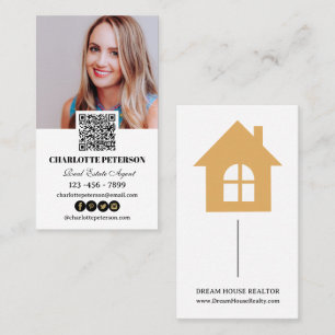 QR-code makelaar in onroerend goed Visitekaartje
