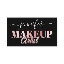 QR-code Makeup Artist Gold Confetti Roos Black