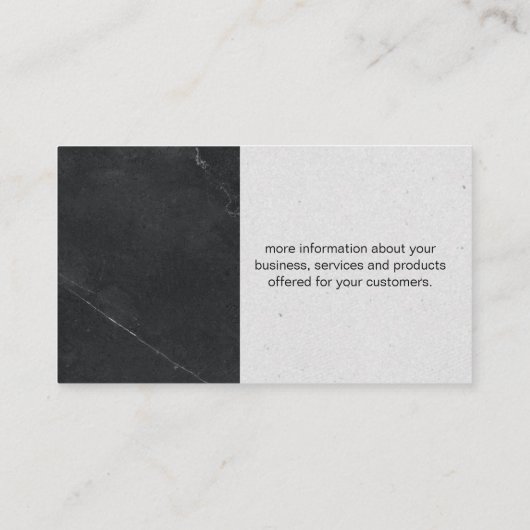 QR-code | Marble Luxury Visitekaartje (Achterkant)