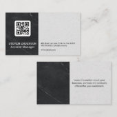 QR-code | Marble Luxury Visitekaartje (Voorkant / Achterkant)