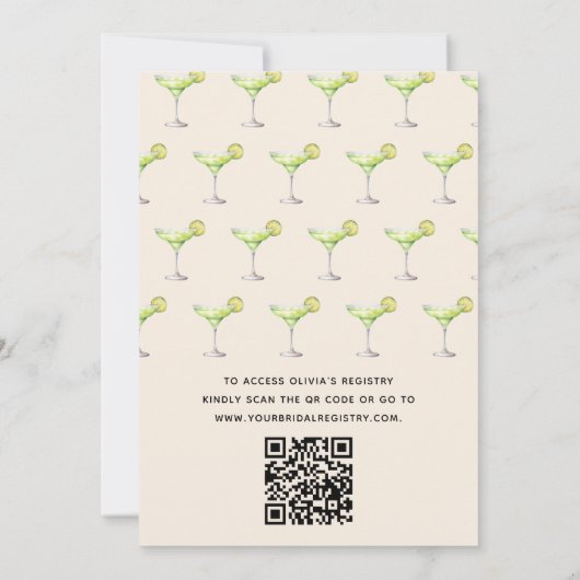QR Code Margs en het moderne Vrijgezellenfeest van Kaart (Achterkant)