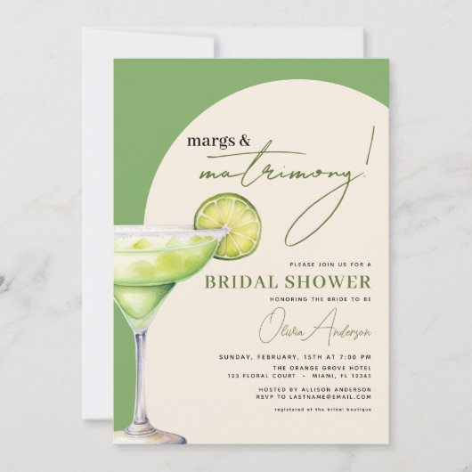 QR Code Margs en het moderne Vrijgezellenfeest van Kaart (Voorkant)