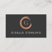 QR Code Massage Therapist Modern Minimalist Visitekaartje (Voorkant)