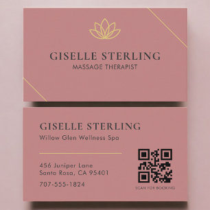 QR Code Massagetherapeut Visitekaartje