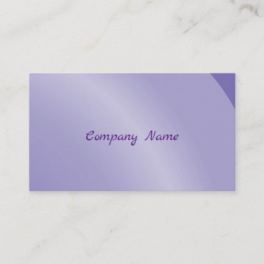 Qr-code Matig Lila Modern Neat Shaded Visitekaartje (Voorkant)