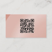 Qr-code Matig zalm Matig Neat Shaded Visitekaartje (Achterkant)