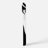 QR code Medewerker Zwart-wit iPhone Hoesje (Linkerkant)