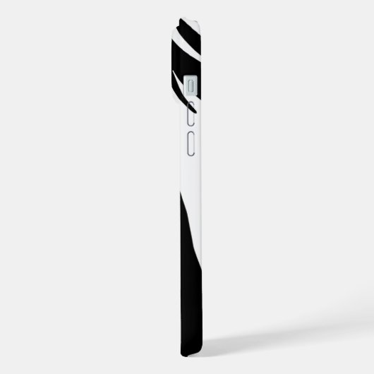 QR code Medewerker Zwart-wit iPhone Hoesje (Linkerkant)