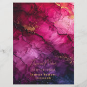 QR-code menu Celestial Elegance Marble (Achterkant)