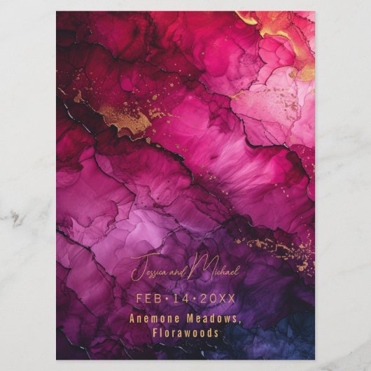 QR-code menu Celestial Elegance Marble (Achterkant)