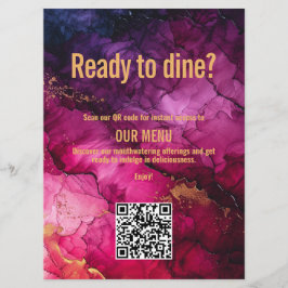 QR-code menu Celestial Elegance Marble