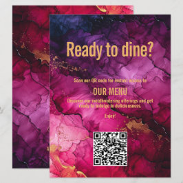 QR-code menu Celestial Elegance Marble