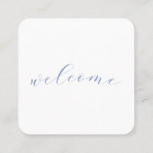 QR Code Menu Kaarten voor restaurants en cafés Vierkante Visitekaartje (Achterkant)