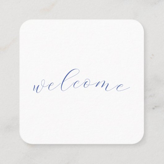 QR Code Menu Kaarten voor restaurants en cafés Vierkante Visitekaartje (Achterkant)