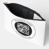 QR-code met bedrijfsnaam bewerkbaar Etui (Open)