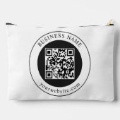 QR-code met bedrijfsnaam bewerkbaar Etui (Achterkant)