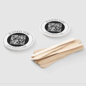 QR-code met bedrijfsnaam bewerkbaar Handwaaier (Niet-gemonteerd)