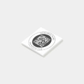 QR-code met bedrijfsnaam bewerkbaar Post-it® Notes (Schuin)
