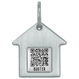 QR-code met naam Huisdieren Naamplaatje