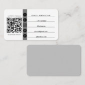 QR-code met ons verbinden Visitekaartje (Voorkant / Achterkant)