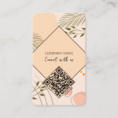 QR-code Met ons verbonden Visitekaartje (Voorkant)