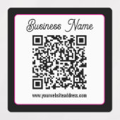 QR-code met script cursief handschrift Labels (Design 1)