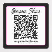 QR-code met script cursief handschrift Labels (Design 2)