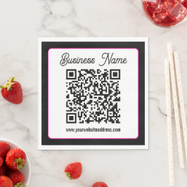 QR-code met script cursief handschrift Servet