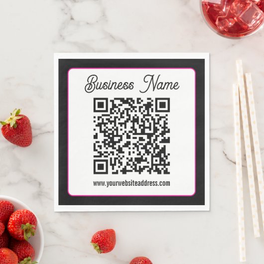 QR-code met script cursief handschrift Servet (Insitu)