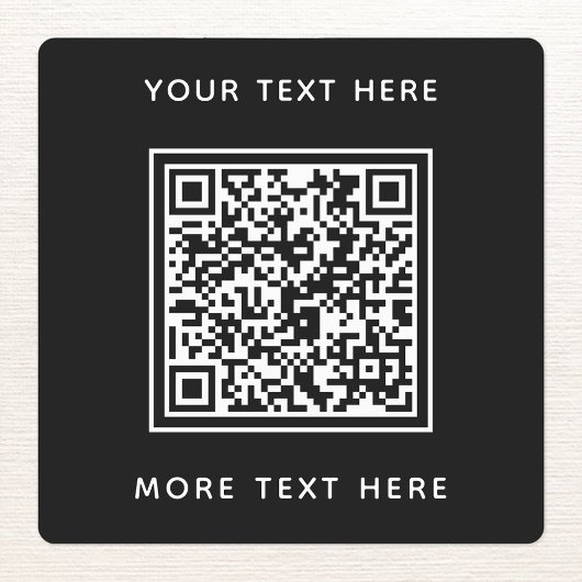 QR-code met tekst Black Business Labels