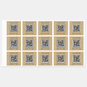 QR-code met tekst bruin document zaken Labels (Vel)