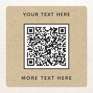 QR-code met tekst bruin document zaken Labels