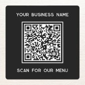 QR-code met tekst Business Scan for Menu Labels
