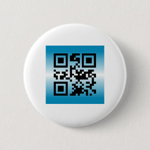 QR-code® met tekst: WELKOM Ronde Button 5,7 Cm