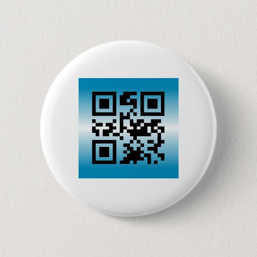 QR-code® met tekst: WELKOM Ronde Button 5,7 Cm (Voorkant)